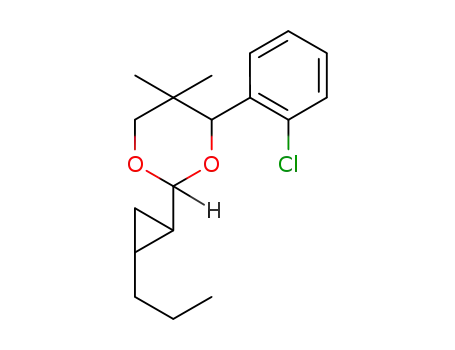 (2S,4S)-(-)-4-(2-chlorophenyl)-5,5-dimethyl-2-(trans-2-propylcyclopropyl)-1,3-dioxane