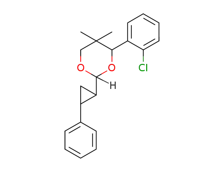 (2S,4S)-(-)-4-(2-chlorophenyl)-5,5-dimethyl-2-(trans-2-phenylcyclopropyl)-1,3-dioxane