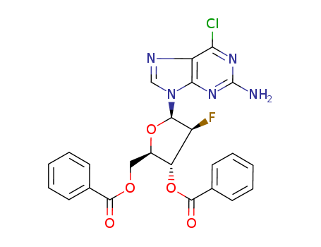 2-AMino-6-chloropurine-9-beta-D-(2'-deoxy-3',5'-di-O-benzoyl-2'-fluoro)arabinoriboside