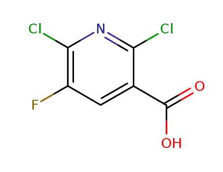 2,6-Dichloro-5-fluoropyridine-3-carboxylic acid cas no. 82671-06-5 98%