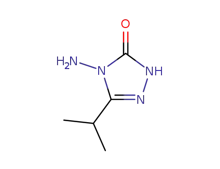 Molecular Structure of 96240-10-7 (4-Amino-2,4-dihydro-5-(1-methylethyl)-3H-1,2,4-triazol-3-one)