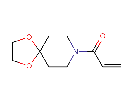 Molecular Structure of 79404-70-9 (1,4-Dioxa-8-azaspiro[4.5]decane, 8-(1-oxo-2-propenyl)-)