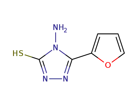 3H-1,2,4-Triazole-3-thione,4-amino-5-(2-furanyl)-2,4-dihydro-