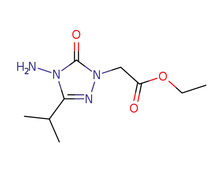 (4-Amino-3-isopropyl-5-oxo-4,5-dihydro-[1,2,4]triazol-1-yl)-acetic acid ethyl ester