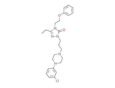 3H-1,2,4-Triazol-3-one,2-[3-[4-(3-chlorophenyl)-1-piperazinyl]propyl]-5-ethyl-2,4-dihydro-4-(2-phenoxyethyl)-