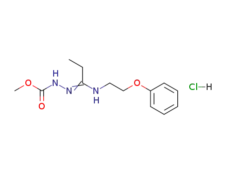 methyl <1-<(2-phenoxyethyl)amino>propylidene>hydrazinecarboxylate hydrochloride