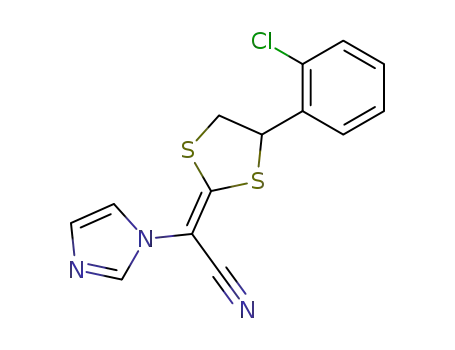 1H-Imidazole-1-acetonitrile,a-[4-(2-chlorophenyl)-1,3-dithiolan-2-ylidene]-, (aE)-