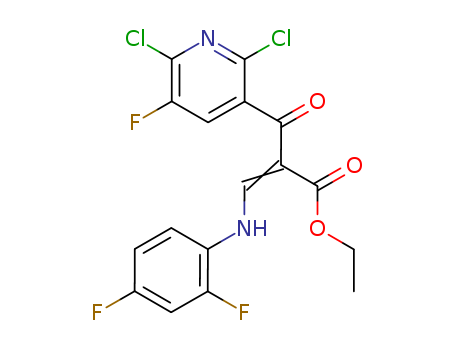 Ethyl-2-(2,6-dichlor-5-fluorpyridin-3-carbonyl)-3-(2,4-difluorphenylamino)-acrylat