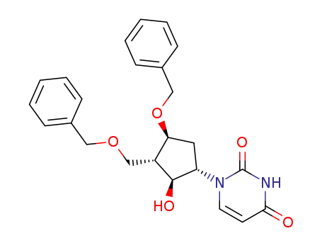 [1S-(1α,2β,3α,4β)]-1-[2-Hydroxy-4-(phenyl-methoxy)-3-[(phenylmethoxy)methyl]cyclopentyl]-2,4(1H,3H)-pyrimidinedione