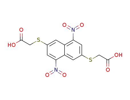 (1,5-dinitro-2,6-naphthylenedithio)diacetic acid