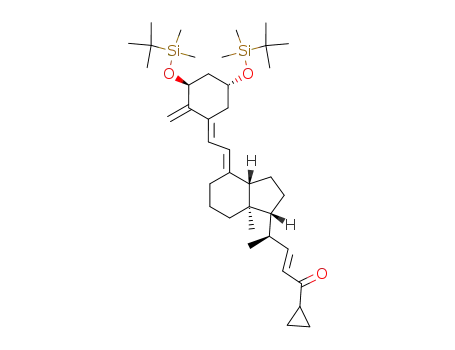 1(S),3(R)-bis(tert-butyldimethylsilyloxy)-20(R)-(3’-cyclopropyl-3’-oxypropyl-1’(E)-enyl)-9,10-secopregna-5(E),7(E),10(19)-triene