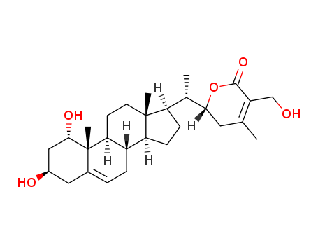 (22R)-1α,3β,22,27-Tetrahydroxyergosta-5,24-diene-26-oic acid 26,22-lactone