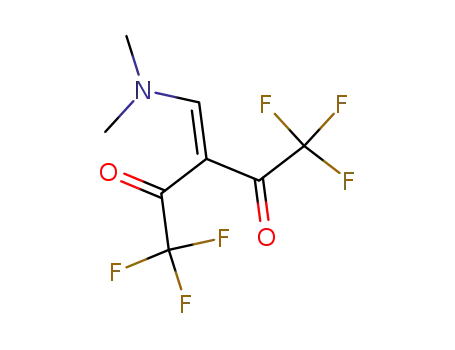 Molecular Structure of 142503-29-5 (2,4-Pentanedione,
3-[(dimethylamino)methylene]-1,1,1,5,5,5-hexafluoro-)