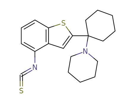 1-<1-(4-isothiocyanato-2-benzothienyl)cyclohexyl>piperidine