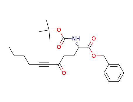 (S)-2-tert-Butoxycarbonylamino-5-oxo-undec-6-ynoic acid benzyl ester