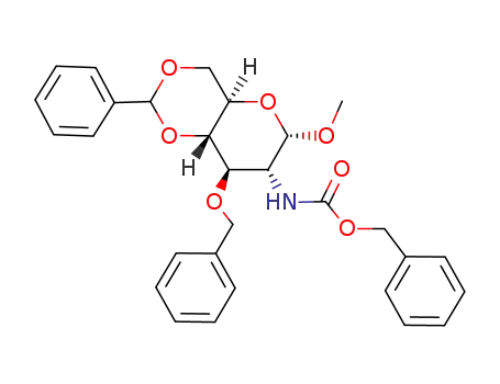 methyl 3-O-benzyl-4,6-O-benzylidene-2-(benzyloxycarbonyl)amino-2-deoxy-α-D-glucopyranoside