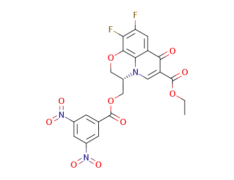 (S)-3-(3,5-Dinitro-benzoyloxymethyl)-8,9-difluoro-6-oxo-2,3-dihydro-6H-1-oxa-3a-aza-phenalene-5-carboxylic acid ethyl ester
