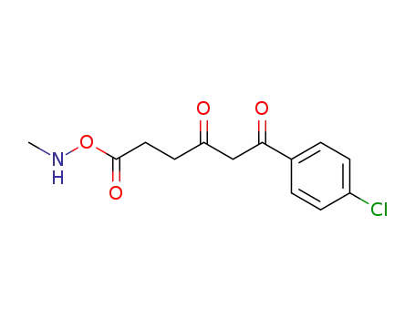 Molecular Structure of 144192-63-2 (1,3-Hexanedione, 1-(4-chlorophenyl)-6-[(methylamino)oxy]-6-oxo-)