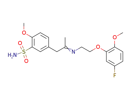5-{2-[(E)-2-(5-Fluoro-2-methoxy-phenoxy)-ethylimino]-propyl}-2-methoxy-benzenesulfonamide
