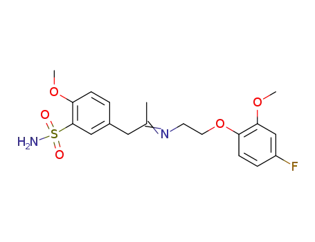 5-{2-[(E)-2-(4-Fluoro-2-methoxy-phenoxy)-ethylimino]-propyl}-2-methoxy-benzenesulfonamide