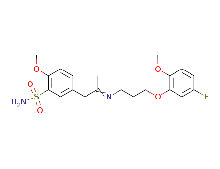 5-{2-[(E)-3-(5-Fluoro-2-methoxy-phenoxy)-propylimino]-propyl}-2-methoxy-benzenesulfonamide