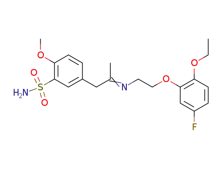 5-{2-[(E)-2-(2-Ethoxy-5-fluoro-phenoxy)-ethylimino]-propyl}-2-methoxy-benzenesulfonamide