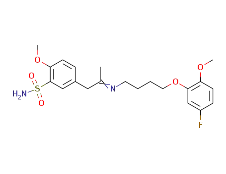 5-{2-[(E)-4-(5-Fluoro-2-methoxy-phenoxy)-butylimino]-propyl}-2-methoxy-benzenesulfonamide