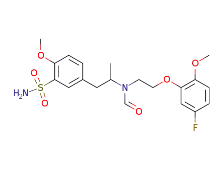 5-(2-{[2-(5-Fluoro-2-methoxy-phenoxy)-ethyl]-formyl-amino}-propyl)-2-methoxy-benzenesulfonamide