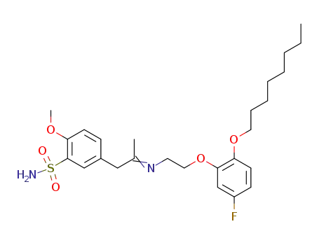 5-{2-[(E)-2-(5-Fluoro-2-octyloxy-phenoxy)-ethylimino]-propyl}-2-methoxy-benzenesulfonamide