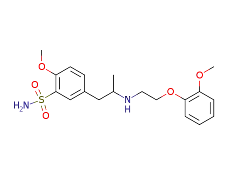 Molecular Structure of 94666-11-2 (Benzenesulfonamide,
2-methoxy-5-[2-[[2-(2-methoxyphenoxy)ethyl]amino]propyl]-)