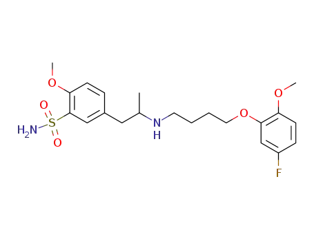 5-{2-[4-(5-Fluoro-2-methoxy-phenoxy)-butylamino]-propyl}-2-methoxy-benzenesulfonamide