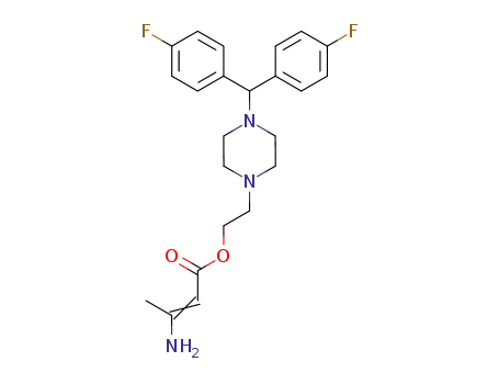 (E)-3-Amino-but-2-enoic acid 2-{4-[bis-(4-fluoro-phenyl)-methyl]-piperazin-1-yl}-ethyl ester