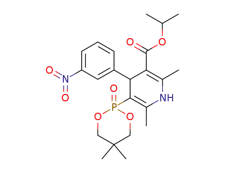 5-(5,5-Dimethyl-2-oxo-2λ5-[1,3,2]dioxaphosphinan-2-yl)-2,6-dimethyl-4-(3-nitro-phenyl)-1,4-dihydro-pyridine-3-carboxylic acid isopropyl ester