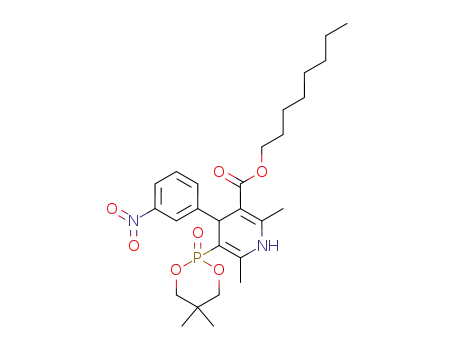 5-(5,5-Dimethyl-2-oxo-2λ5-[1,3,2]dioxaphosphinan-2-yl)-2,6-dimethyl-4-(3-nitro-phenyl)-1,4-dihydro-pyridine-3-carboxylic acid octyl ester