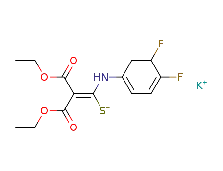 [[(3,4-difluorophenyl)amino]-mercaptomethylene]-malonic acid diethyl ester potassium salt