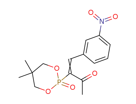 Molecular Structure of 111011-78-0 (3-(5,5-diMethyl-2-oxo-1,3,2-dioxaphorinane-2-yl)-4-(3-nitrophenyl)-bu-3-en-2-one)