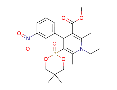 5-(5,5-Dimethyl-2-oxo-2λ5-[1,3,2]dioxaphosphinan-2-yl)-1-ethyl-2,6-dimethyl-4-(3-nitro-phenyl)-1,4-dihydro-pyridine-3-carboxylic acid methyl ester