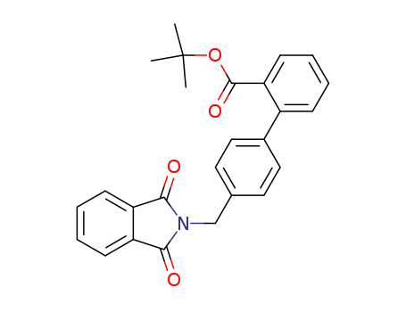 Molecular Structure of 133690-72-9 ([1,1'-Biphenyl]-2-carboxylic acid,
4'-[(1,3-dihydro-1,3-dioxo-2H-isoindol-2-yl)methyl]-, 1,1-dimethylethyl
ester)