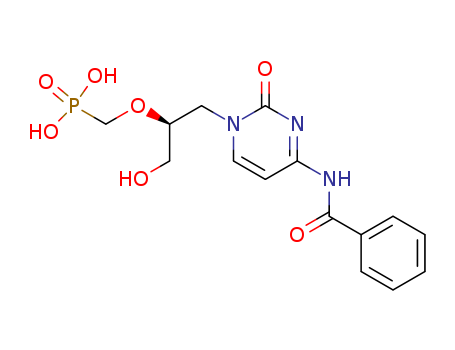 Phosphonic acid, [[(S)-2-[4-(benzoylamino)-2-oxo-1(2H)-pyrimidinyl]-1-(hydroxymethyl)ethoxy]methyl]-
