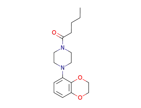 1-(2,3-dihydro-1,4-benzodioxin-5-yl)-4-(1-oxopentenyl)piperazine