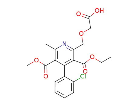 4-(2-chlorophenyl)-3-ethoxycarbonyl-5-methoxycarbonyl-2-(carboxymethoxy)methyl-6-methylpyridine
