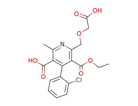 4-(2-chlorophenyl)-5-carboxy-2-(carboxymethoxy)methyl-3-ethoxycarbonyl-6-methylpyridine