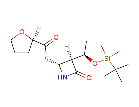 2-Furancarbothioic acid, tetrahydro-,S-[(2R,3S)-3-[(1R)-1-[[(1,1-dimethylethyl)dimethylsilyl]oxy]ethyl]-4-oxo-2-azetidinyl] ester, (2R)- CAS No.106560-32-1