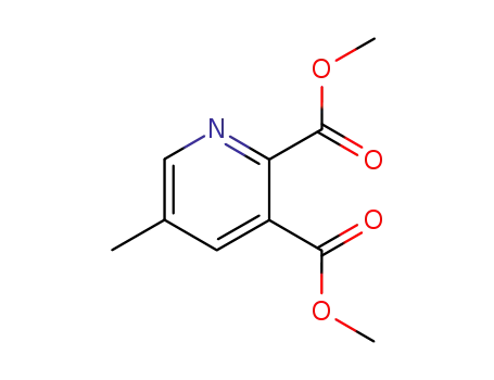 Molecular Structure of 112110-16-4 (5-Methylpyridine-2,3-dicarboxylic acid dimethyl ester)