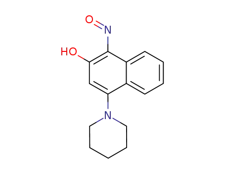 Molecular Structure of 149140-04-5 (2-Naphthalenol, 1-nitroso-4-(1-piperidinyl)-)