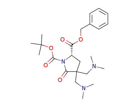 (S)-4,4-Bis-dimethylaminomethyl-5-oxo-pyrrolidine-1,2-dicarboxylic acid 2-benzyl ester 1-tert-butyl ester