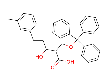 3-Hydroxy-5-m-tolyl-2-trityloxymethyl-pentanoic acid