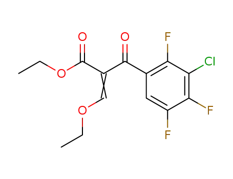 ethyl 3-ethoxy-2-(3-chloro-2,4,5-trifluorobenzoyl)acrylate