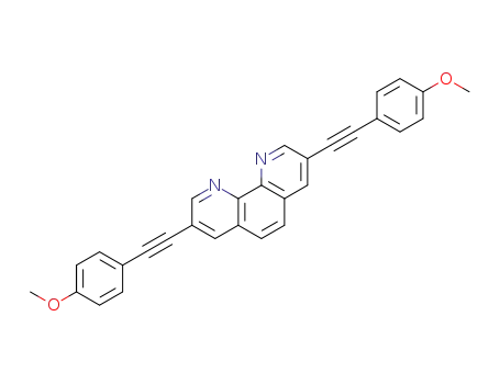 Molecular Structure of 168003-71-2 (1,10-Phenanthroline, 3,8-bis[(4-methoxyphenyl)ethynyl]-)