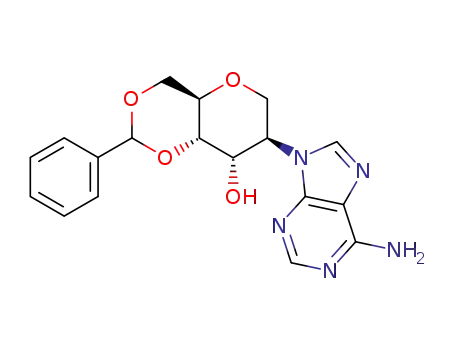 (4aR,7R,8S,8aS)-7-(6-Amino-purin-9-yl)-2-phenyl-hexahydro-pyrano[3,2-d][1,3]dioxin-8-ol